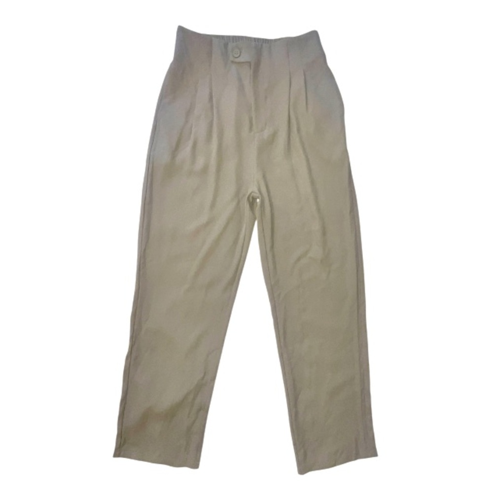 Commonsense Tan High Waisted Pants Straight Leg Size Large New With Tags